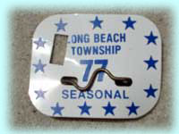 1977 "Punched" Beach Badge
